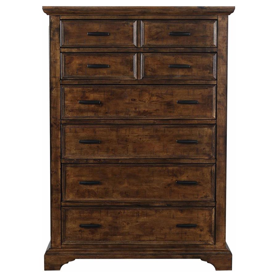 Elk Grove Brown Queen Bed 5 Pc Set - MyWaynesHome #