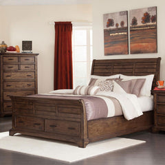 Elk Grove Brown Queen Storage Bed - MyWaynesHome #