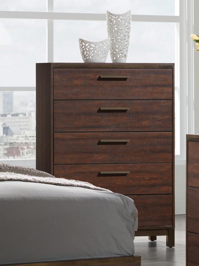 Edmonton Brown Queen Bed 5 Pc Set - MyWaynesHome #