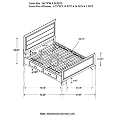 Kauffman Brown Queen Storage Bed - MyWaynesHome #
