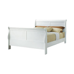 Louis Philippe White Queen Bed - MyWaynesHome #