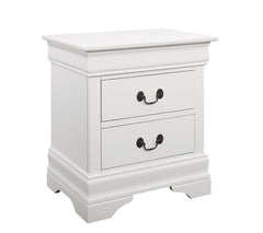 Louis Philippe White Nightstand - MyWaynesHome #