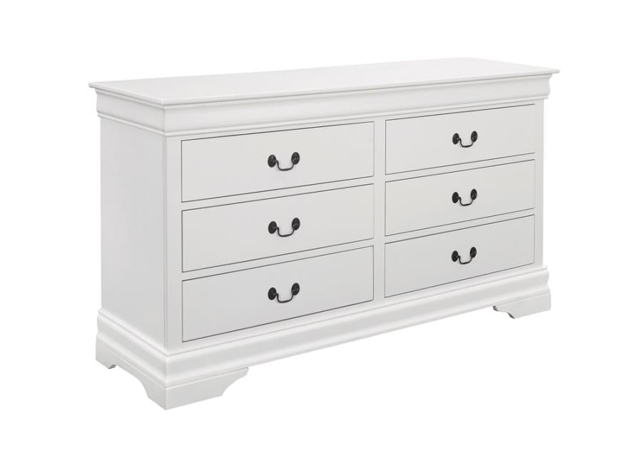 Louis Philippe White Dresser - MyWaynesHome #