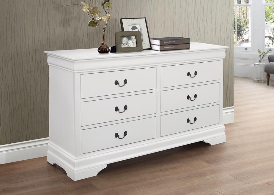 Louis Philippe White Dresser - MyWaynesHome #