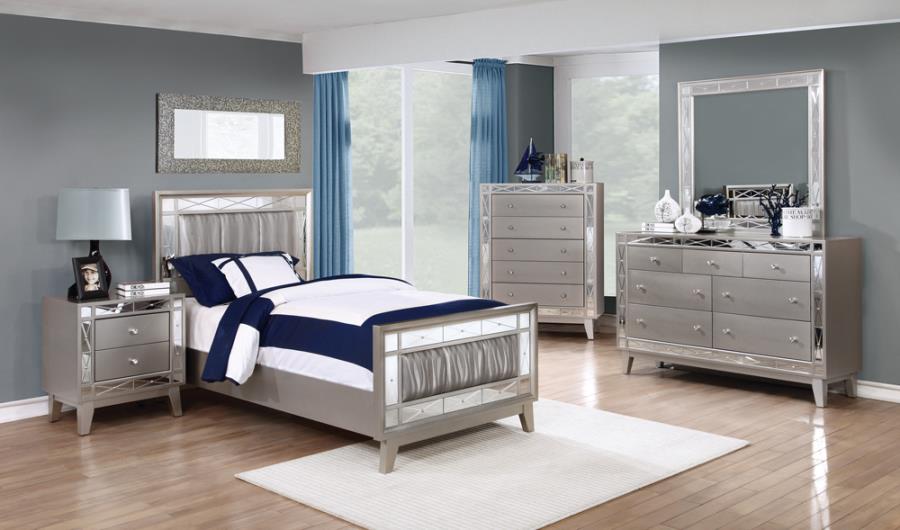 Leighton Silver Twin Bed - MyWaynesHome #