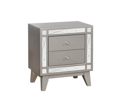 Leighton Silver Nightstand - MyWaynesHome #