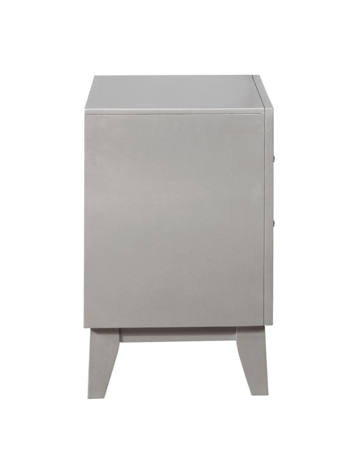 Leighton Silver Nightstand - MyWaynesHome #