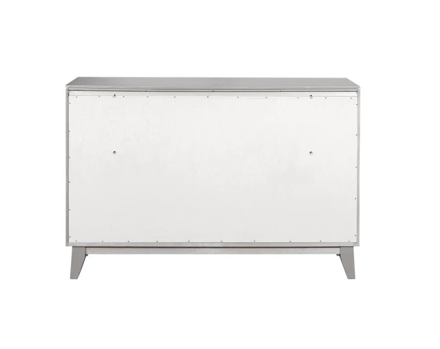 Leighton Silver Twin Bed 5 Pc Set - MyWaynesHome #