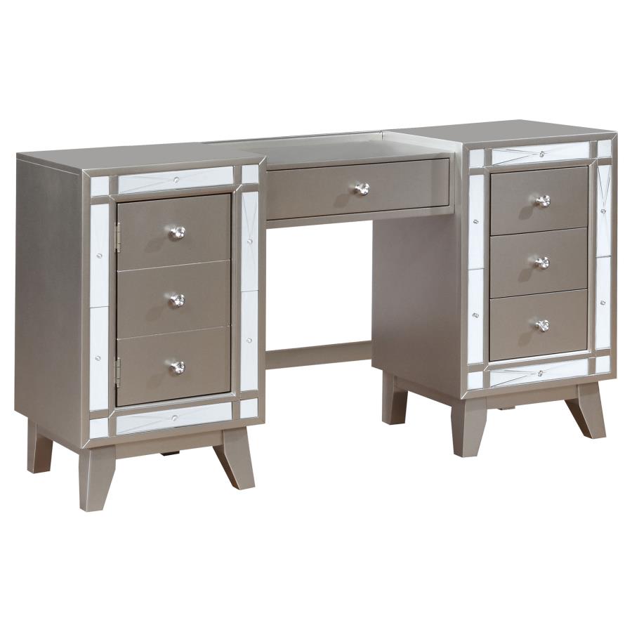 Leighton Silver Vanity Table & Stool - MyWaynesHome #