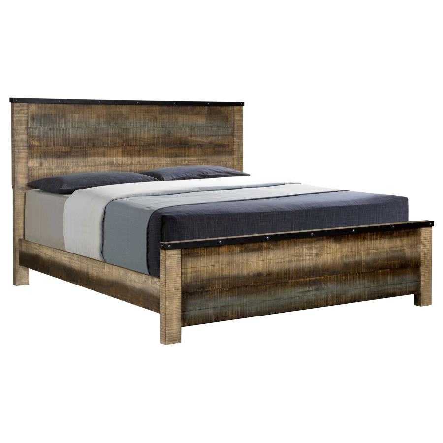 Sembene Brown Eastern King Bed - MyWaynesHome #