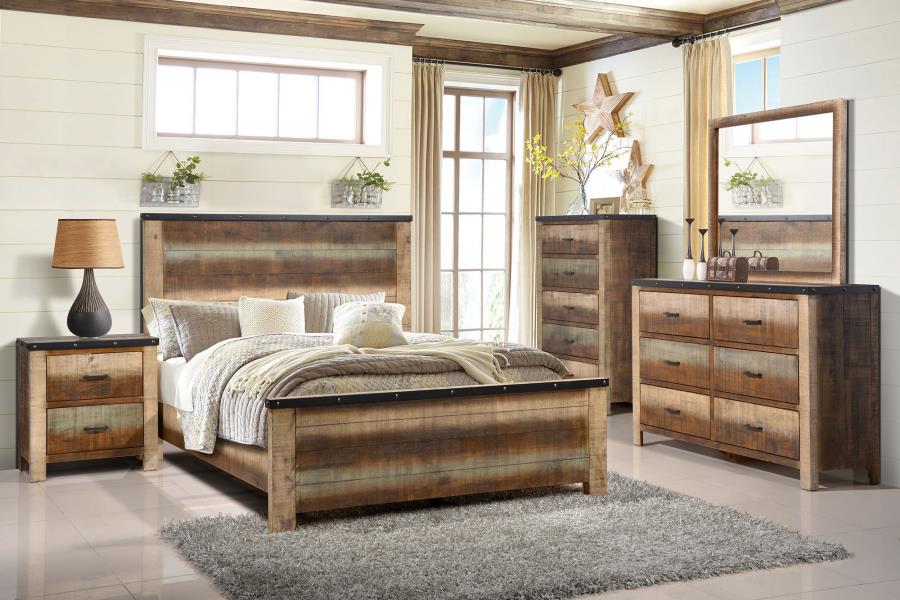 Coaster Sembene Antique Multi-Color Nightstand 205092