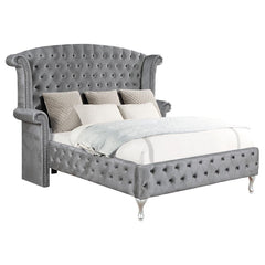 Deanna Grey Eastern King Bed - MyWaynesHome #