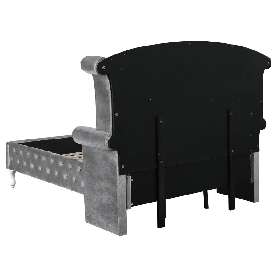 Deanna Grey Eastern King Bed - MyWaynesHome #