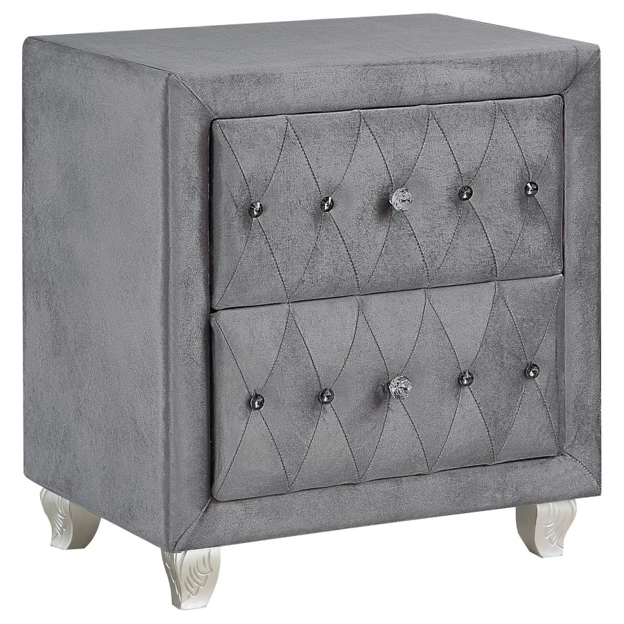 Deanna Grey Queen Bed 4 Pc Set - MyWaynesHome #