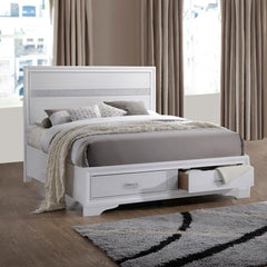 Miranda White Eastern King Storage Bed - MyWaynesHome #
