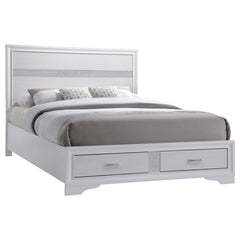 Miranda White Eastern King Storage Bed - MyWaynesHome #