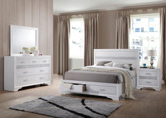 Miranda White California King Bed 4 Pc Set - MyWaynesHome #