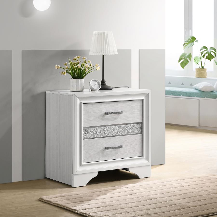 Miranda White Nightstand - MyWaynesHome #
