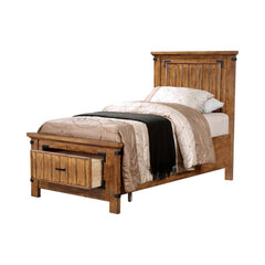 Brenner Brown Twin Bed 5 Pc Set - MyWaynesHome #