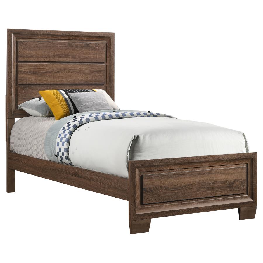 Brandon Brown Twin Bed 5 Pc Set - MyWaynesHome #