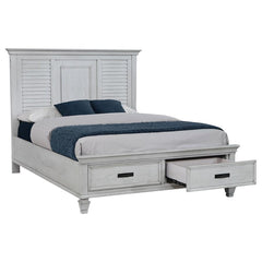 Franco Ivory Eastern King Storage Bed - MyWaynesHome #