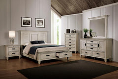 Franco Ivory California King Bed 4 Pc Set - MyWaynesHome #