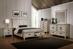 Franco Ivory California King Bed 5 Pc Set - MyWaynesHome #