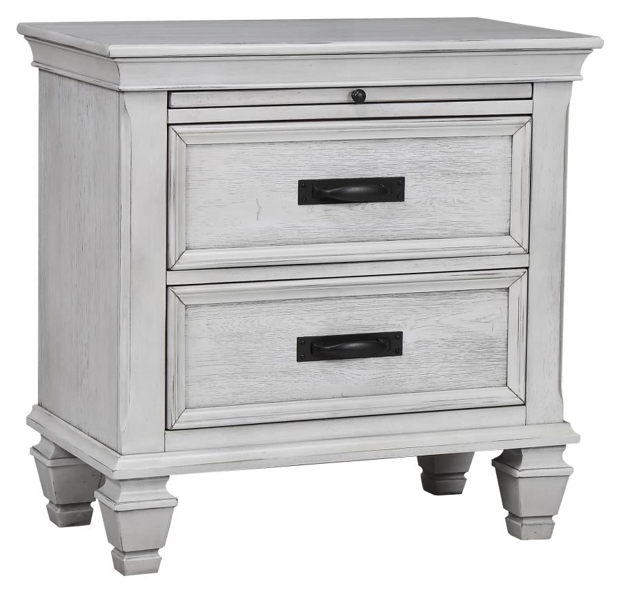 Franco Ivory Queen Bed 5 Pc Set - MyWaynesHome #