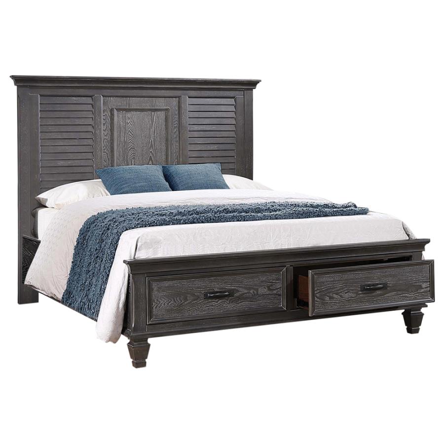 Franco Grey Queen Storage Bed - MyWaynesHome #