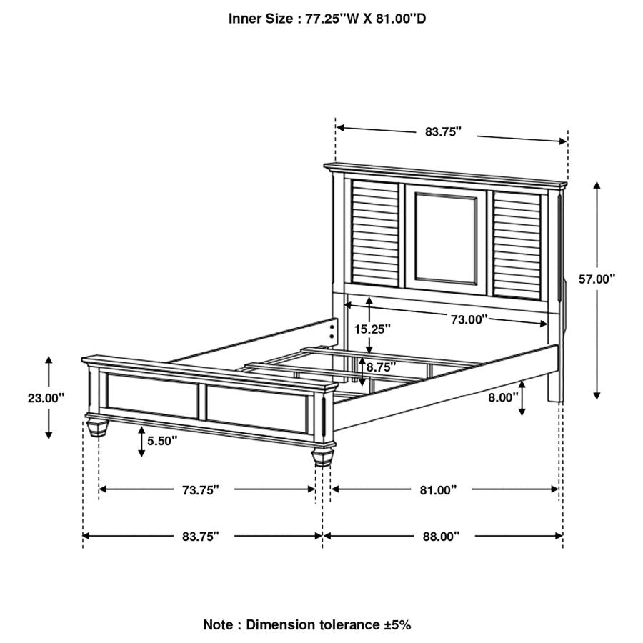 Franco Grey Eastern King Bed - MyWaynesHome #