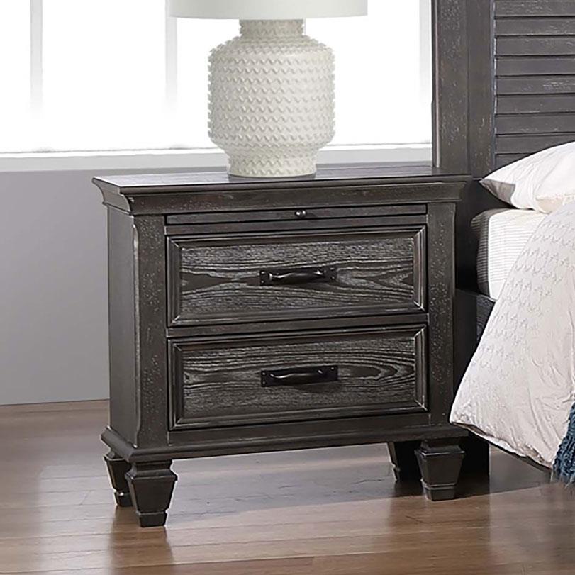 Franco Grey Nightstand - MyWaynesHome #