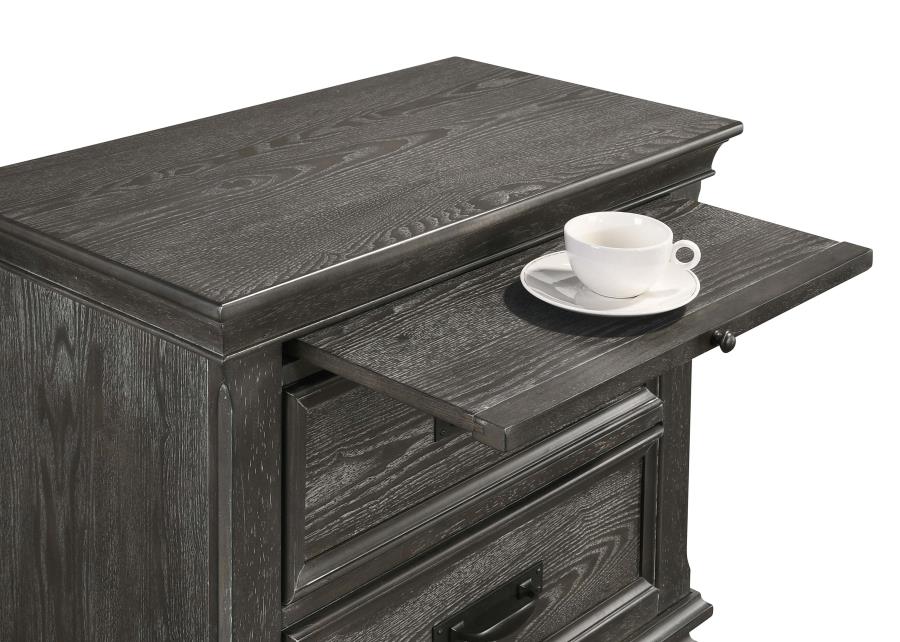 Franco Grey Nightstand - MyWaynesHome #