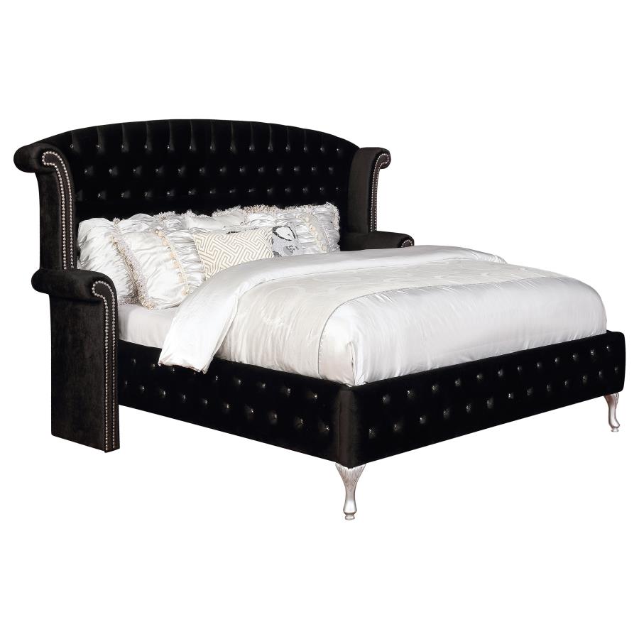 Deanna Black Queen Bed - MyWaynesHome #