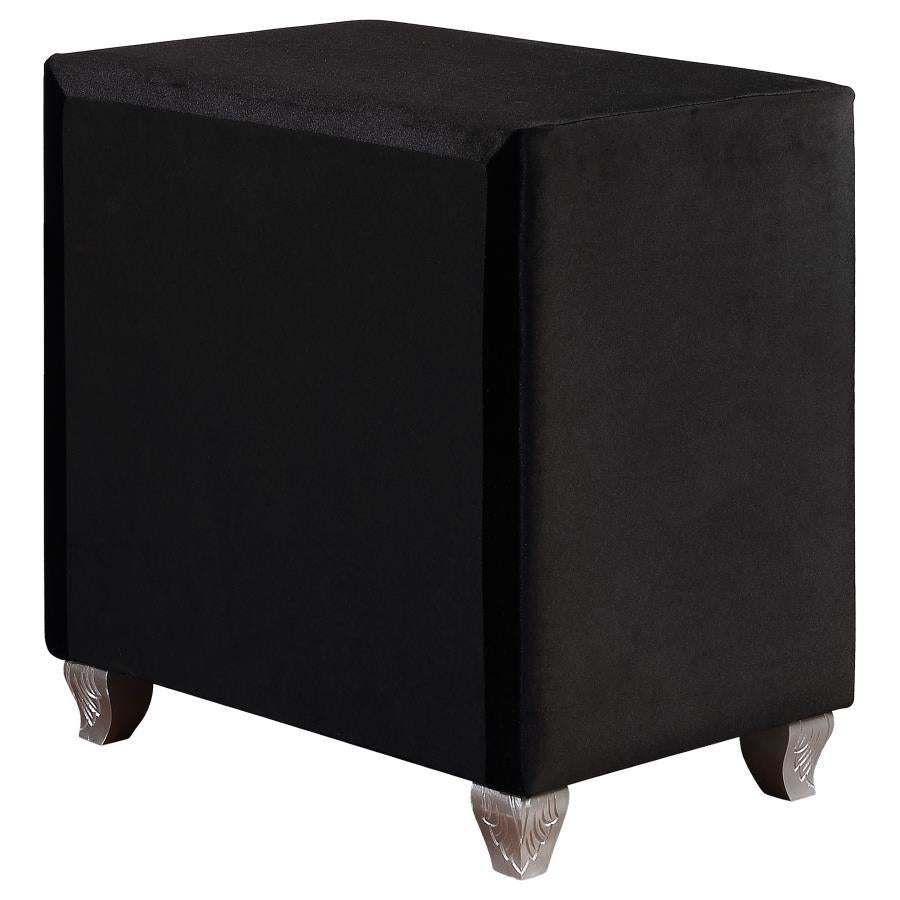 Deanna Black Nightstand - MyWaynesHome #