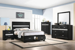 Miranda Black Full Bed 5 Pc Set - MyWaynesHome #