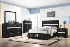 Miranda Black Full Bed 5 Pc Set - MyWaynesHome #