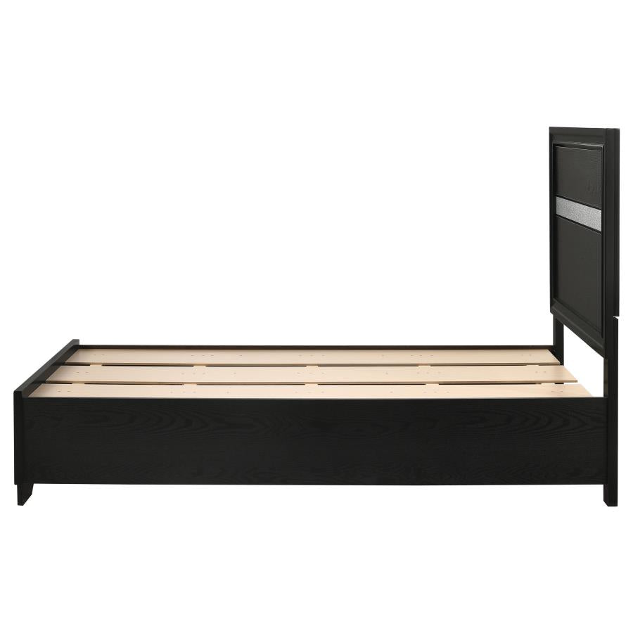 Miranda Black Twin Storage Bed - MyWaynesHome #