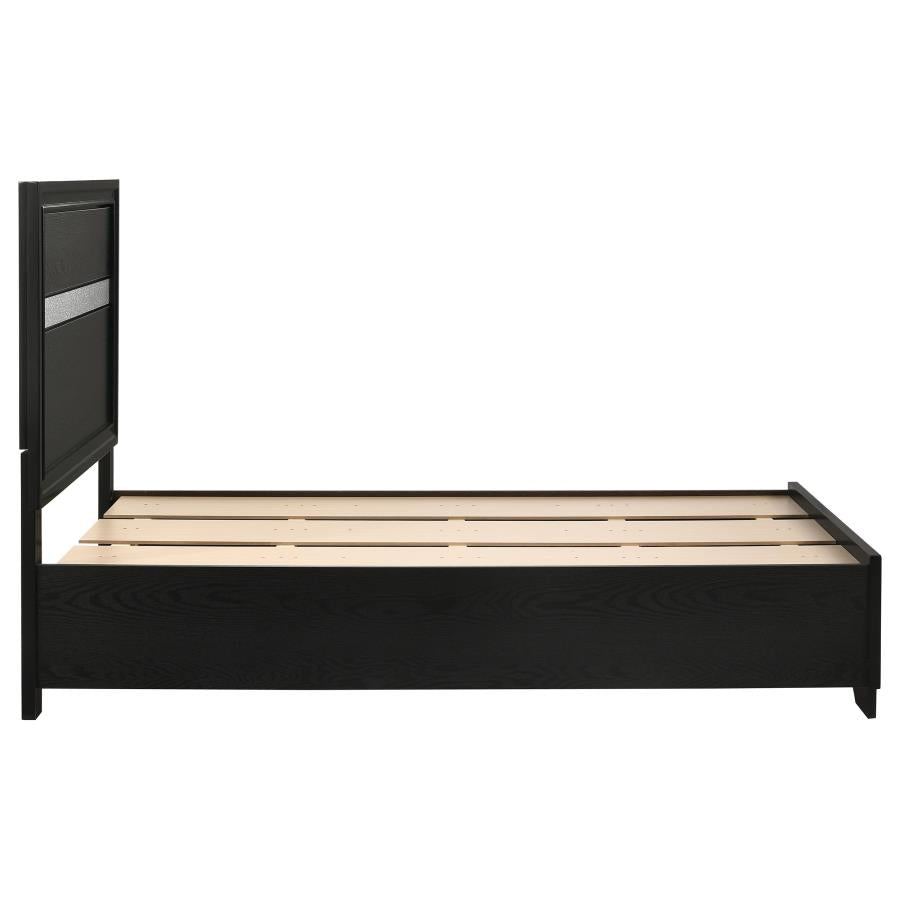 Miranda Black Twin Storage Bed - MyWaynesHome #