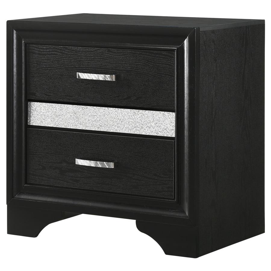 Miranda Black Nightstand - MyWaynesHome #