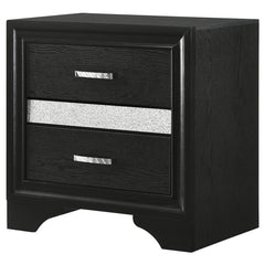 Miranda Black Nightstand - MyWaynesHome #