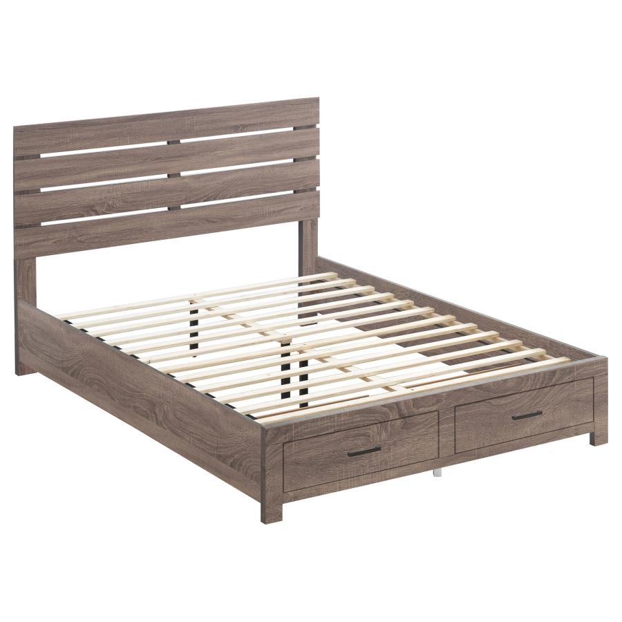 Brantford Brown Queen Bed 5 Pc Set - MyWaynesHome #