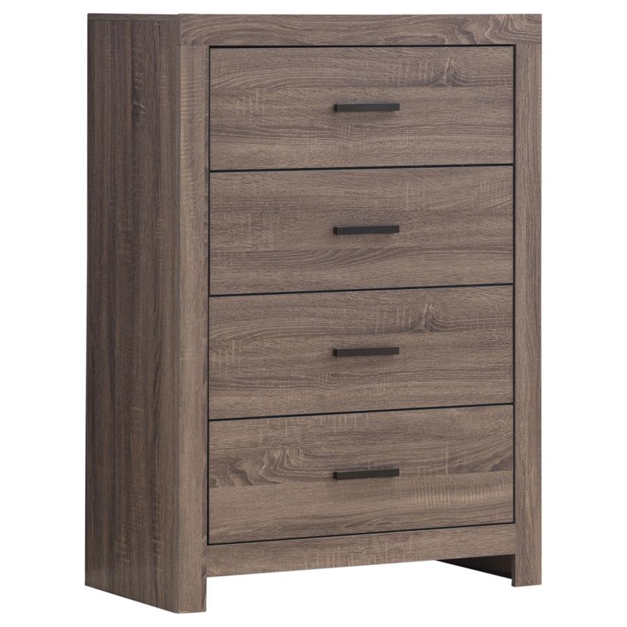 Brantford Brown Queen Bed 5 Pc Set - MyWaynesHome #