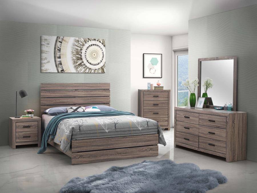 Brantford Brown Queen Bed - MyWaynesHome #