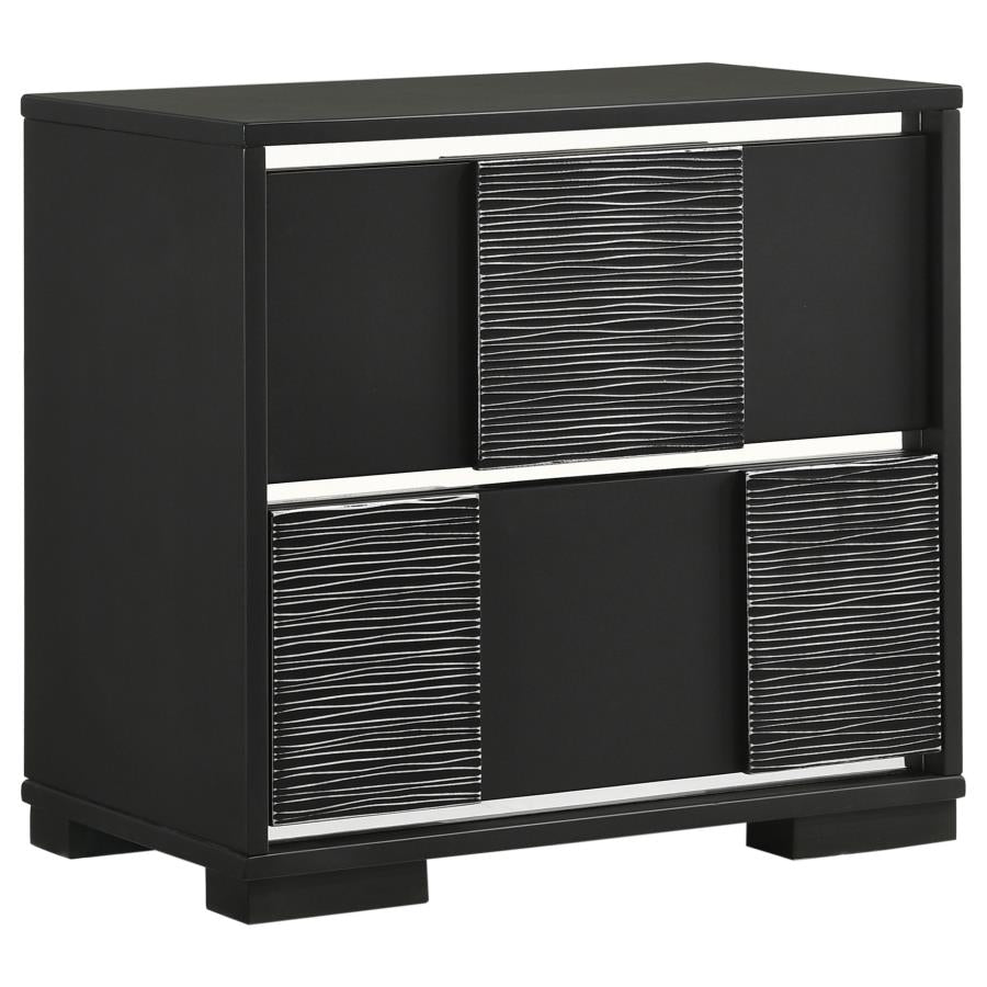 Blacktoft Black Queen Bed 4 Pc Set - MyWaynesHome #