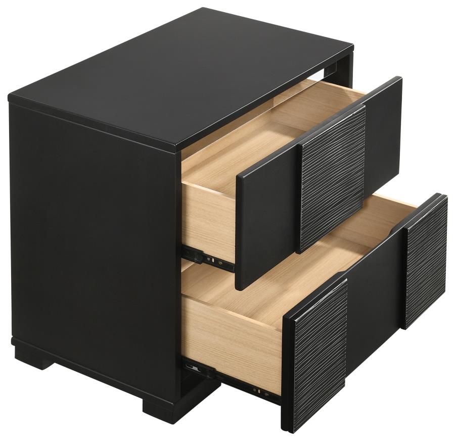 Blacktoft Black Nightstand - MyWaynesHome #