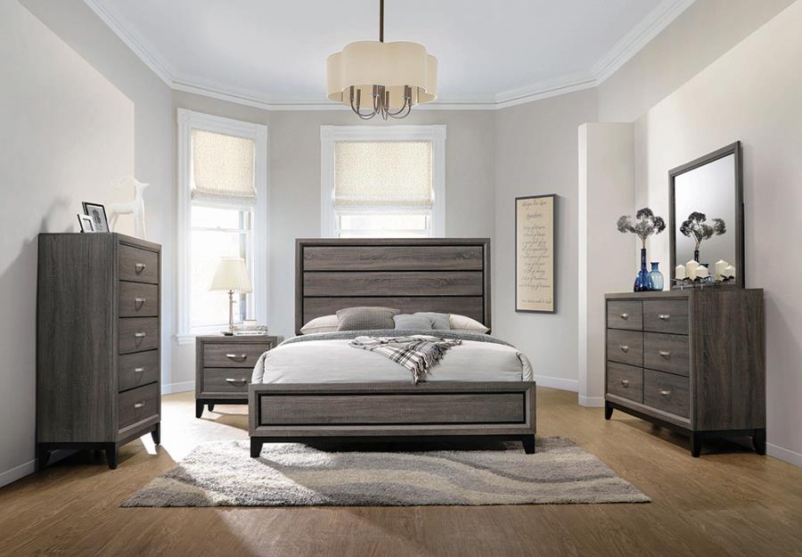 Watson Grey Eastern King Bed 5 Pc Set - MyWaynesHome #
