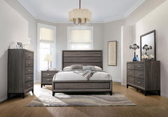 Watson Grey California King Bed 4 Pc Set - MyWaynesHome #