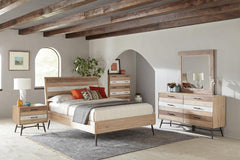 Marlow Brown Eastern King Bed 5 Pc Set - MyWaynesHome #
