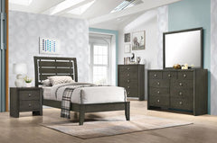 Serenity Grey Twin Bed 4 Pc Set - MyWaynesHome #