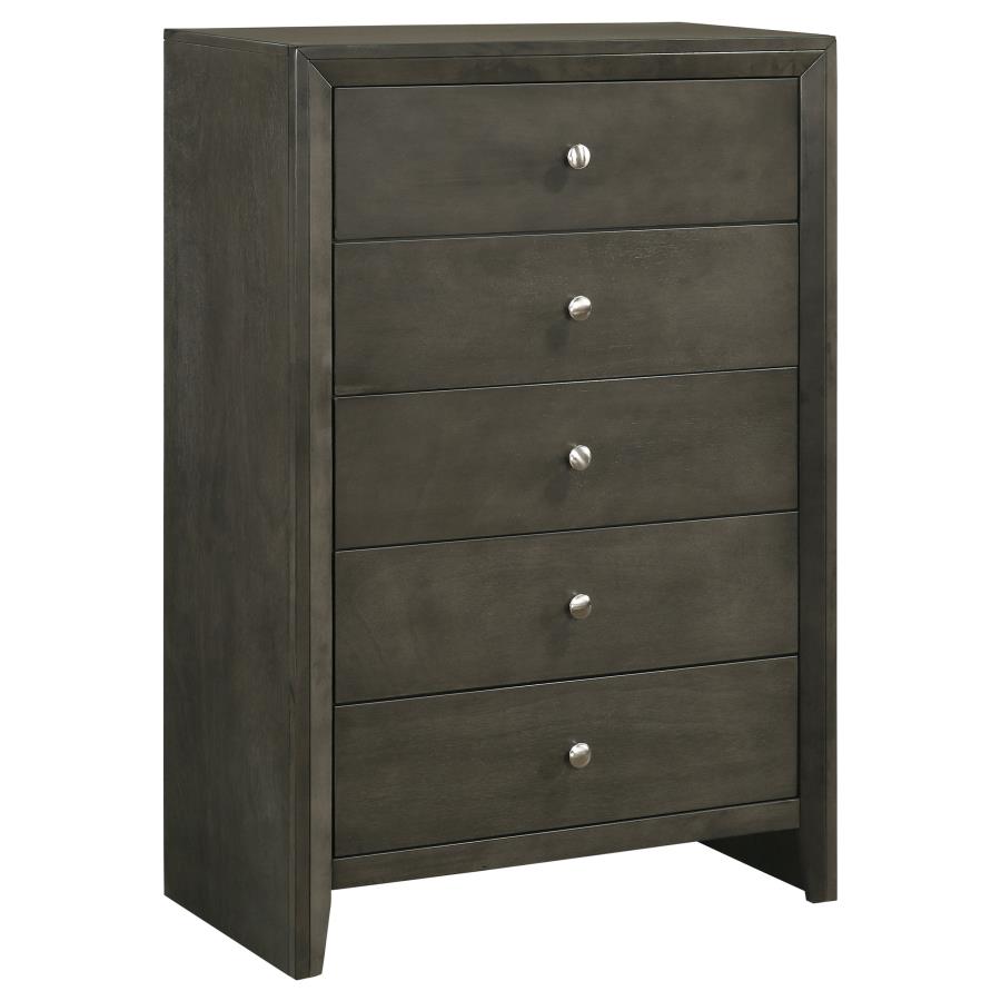 Serenity Grey Twin Bed 5 Pc Set - MyWaynesHome #
